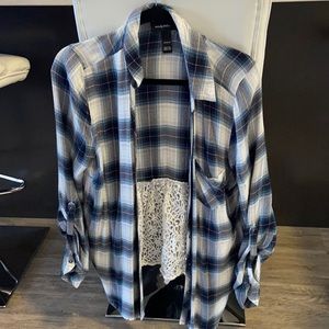 Size medium button up top with lace back